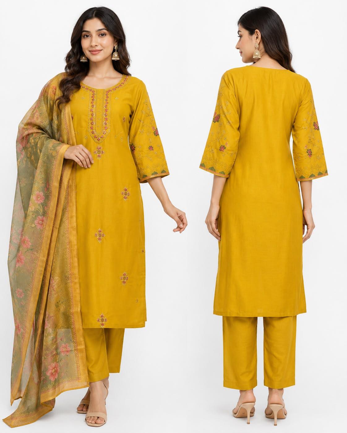 Dreska Kurti Bottom Dupatta DS-KB -26-008